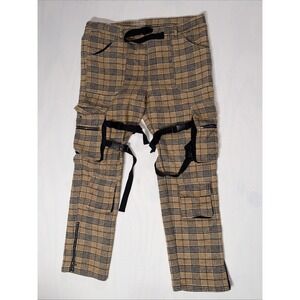 Kruger Heavy Wool Blend Pants - Streetwear - XL - Made in Japan - Plaid
